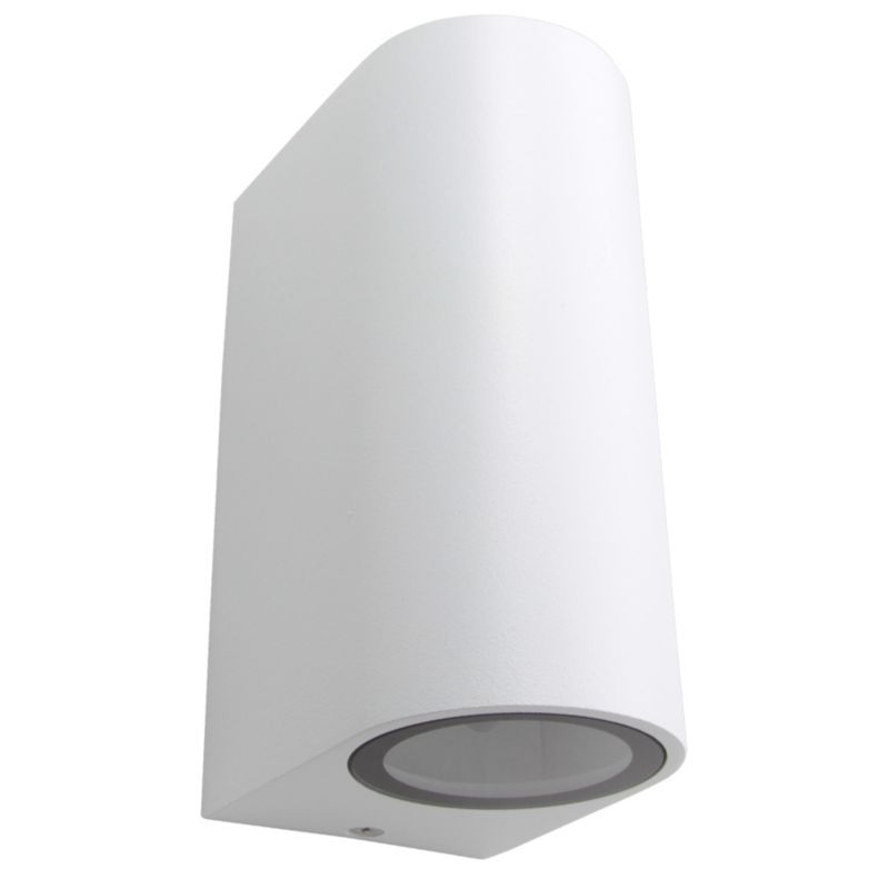 Kinkiet lampa elewacyjna GU10 LED MasterLED Luna Duo GU10 IP44 podwójna zewnętrzna biała 1 szt.