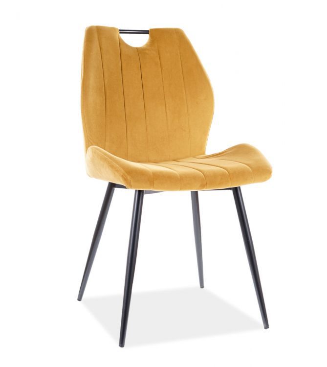 Krzesło Signal tapicerowane ARCO VELVET curry 1 szt