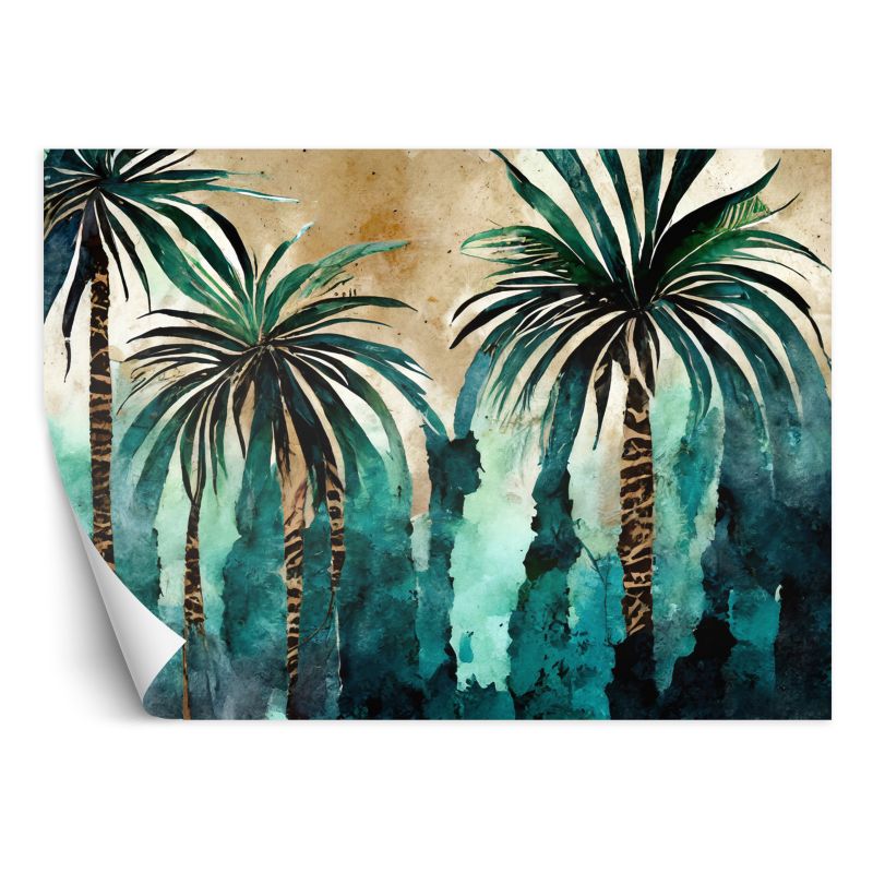 Fototapeta Feeby Tropikalne palmy akwarela 350x245 1 szt
