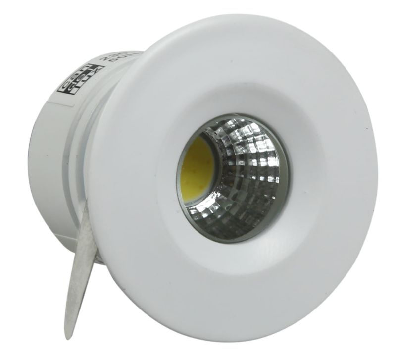 Oprawa sufitowa wpuszczana Candellux Sh łazienkowa biała LED 3W 6000K 210lm IP65 wym: 4,8 x 4,6 x 4,6 cm okrągła - 1 szt.