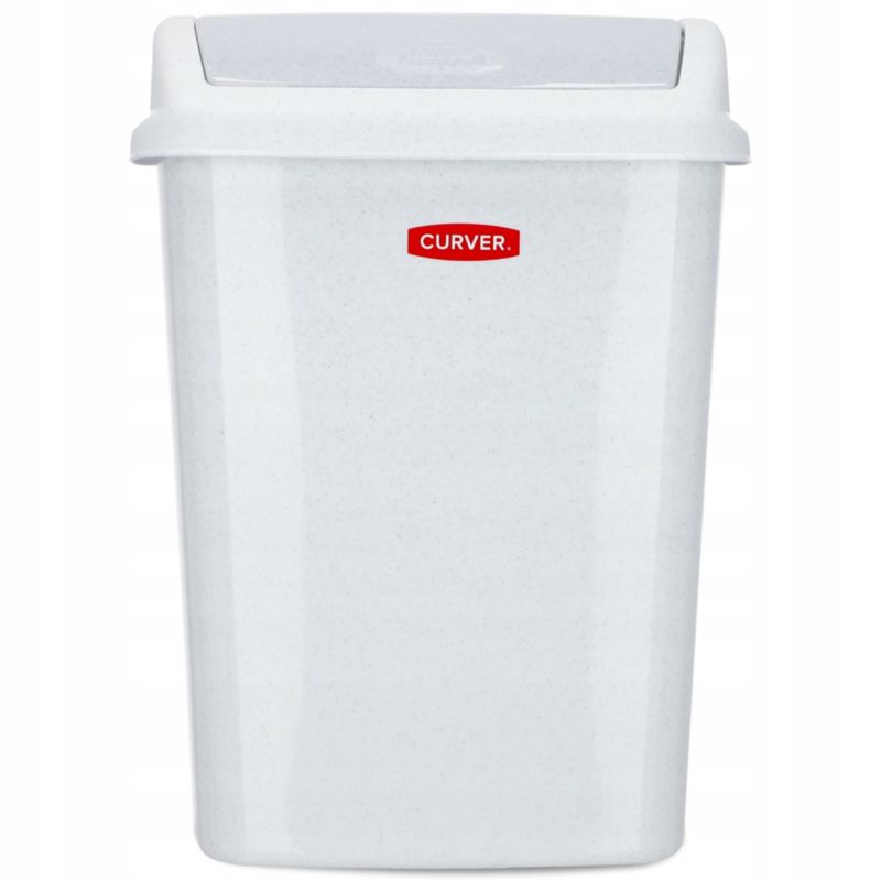 Kosz na śmieci uchylny Curver Dominik 10L, granitowy