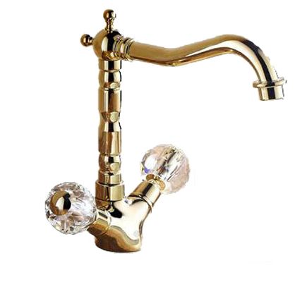 Bateria umywalkowa Lauferi ENYO mosiężna złota retro 1 szt.