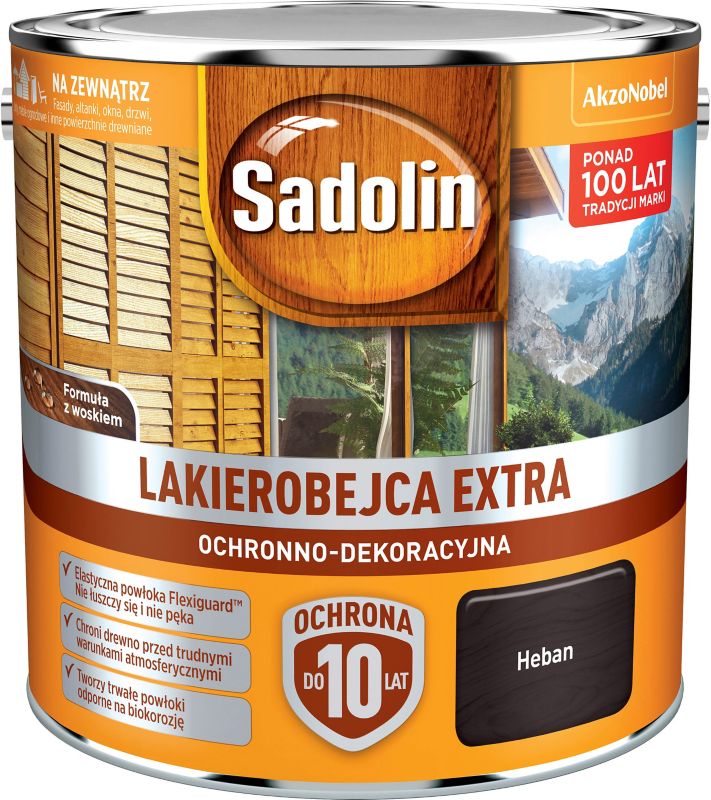 Lakierobejca Sadolin Extra heban 2,5 l