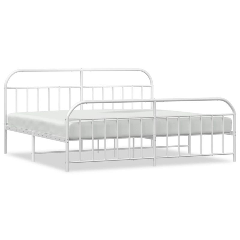 Łóżko metalowe WaszeMeble 200x200 cm biała WM-353709 1 szt.