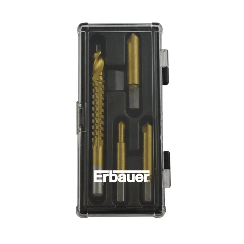 Zestaw rozwiertaków do śrub Erbauer 4 szt.