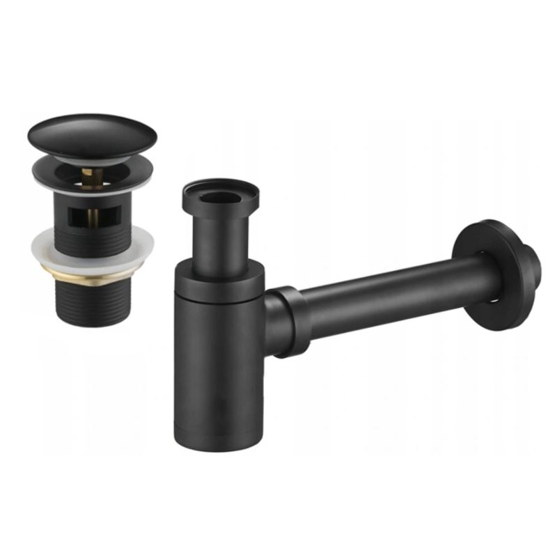 Półsyfon umywalkowy Mexen okrągły czarny 1 szt.