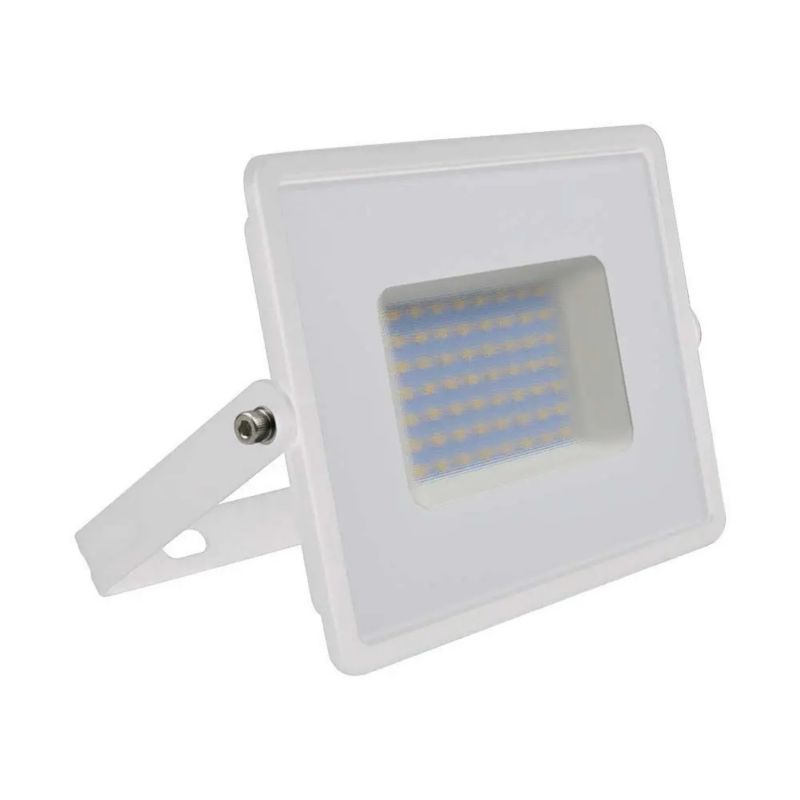 Naświetlacz LED V-TAC biały LED 50W 6500K 4300lm IP65 wym: 16,7 x 19,8 x 2,8 cm aluminium - 1 szt.