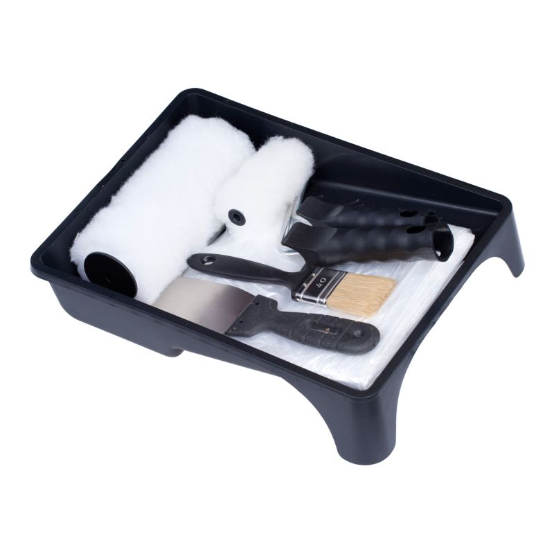 Zestaw malarski FAVORITE, MEDIUM nr 38, wałek Vestan 18 cm, do farb akrylowych, emulsyjnych, lateksowych, 8 elementów