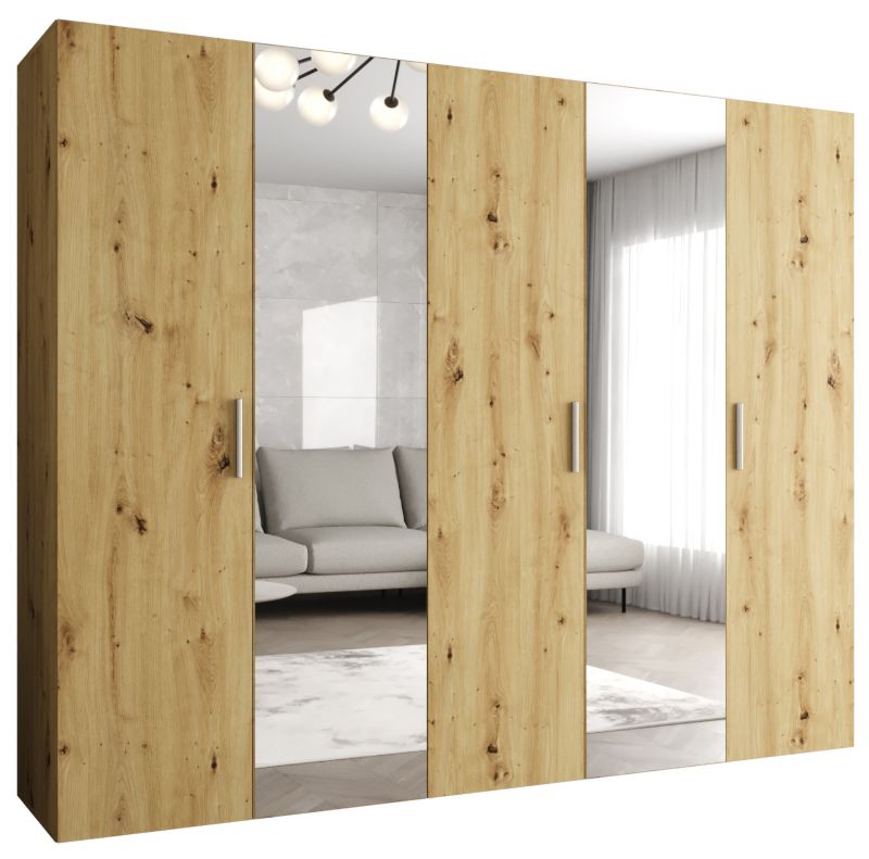 Szafa uchylna Abiks BARI 2 250 wys. 202 cm Artisan + u. Srebrny 1 szt