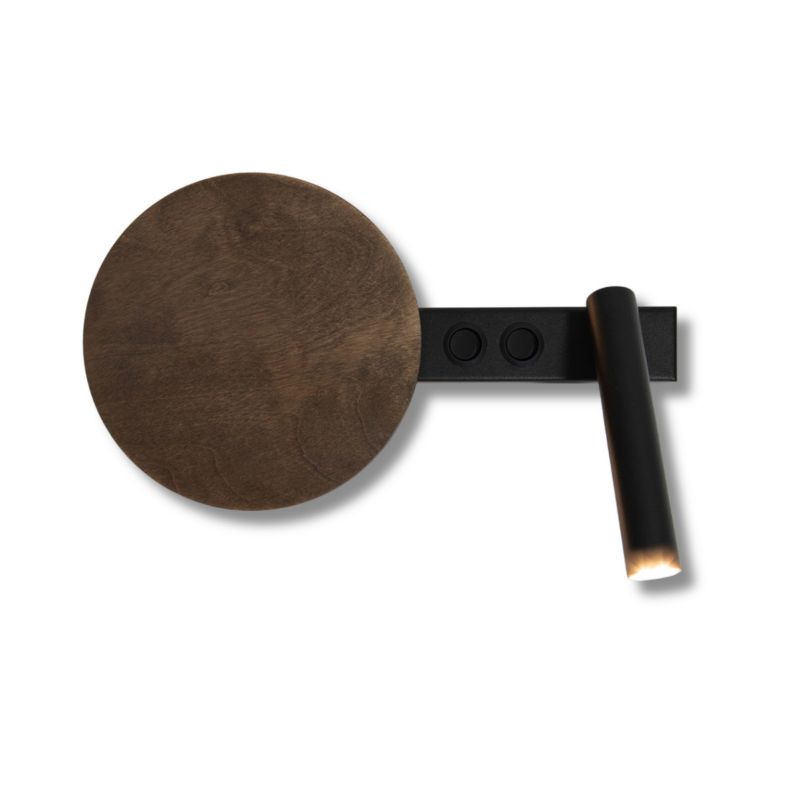 Kinkiet ścienny Sigma Lighting Hotel Mood ciemne drewno hotelowy z włącznikiem 2 x G9 x IP20 wym: 22,5 x 41 x 20 cm - 1 szt.