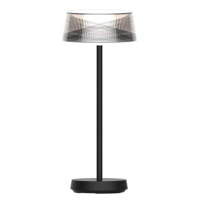 Lampka stołowa Polux Casablanca czarna LED 3.4W 2700K 270lm akumulator IP44 wym: 37 x 15.4 x 15.4 cm metal - 1 szt.