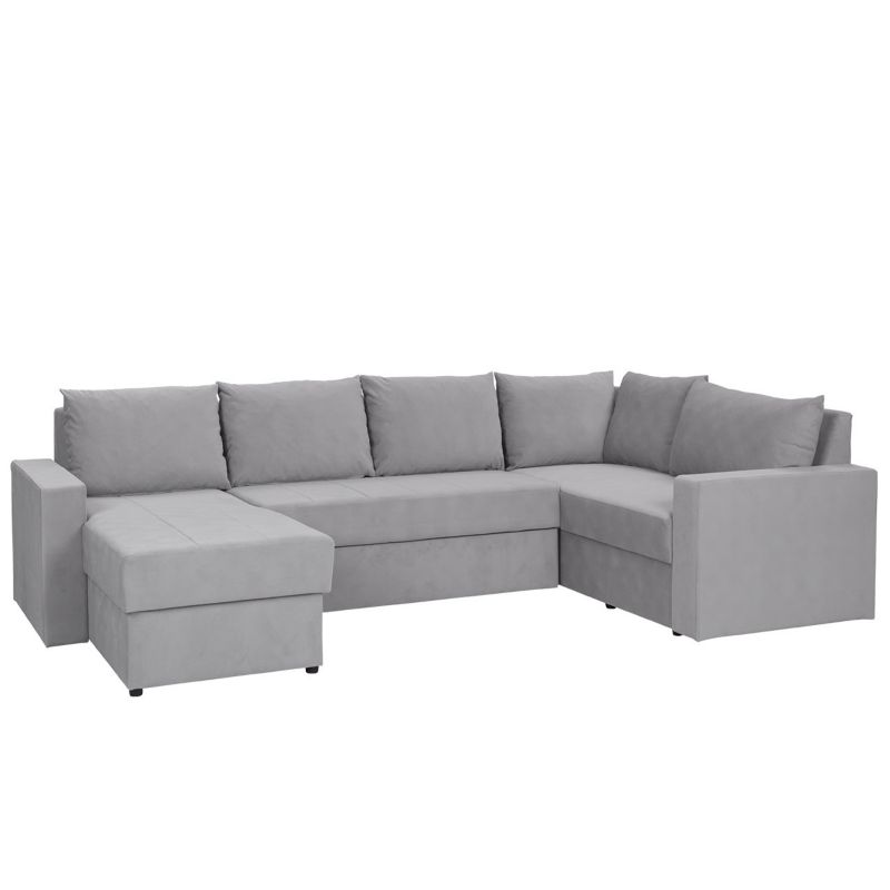 Narożnik z funkcją spania MIRJAN 24 Denver Maxi lewy jasny szary 1 szt.