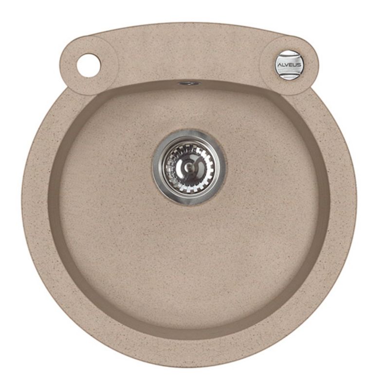 Zlewozmywak granitowy Alveus ROLL 10 kol. 55 beż (fi51) 1-komorowy 1szt