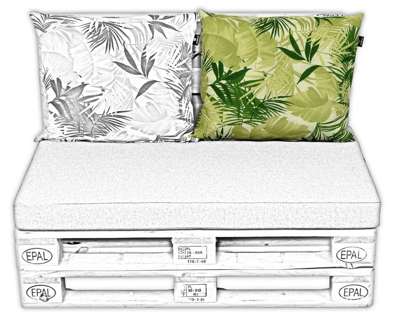 Poduszki na paletę oparcie AMPO beżowy zielony 1 szt.