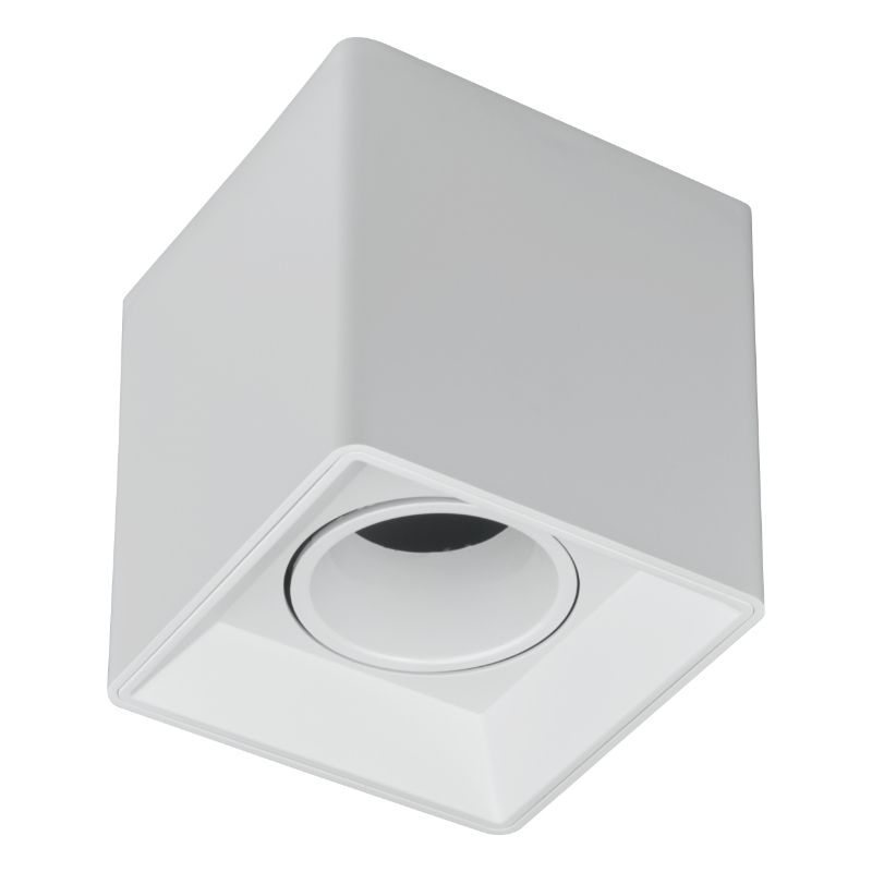 Oprawa natynkowa, DPM, regulowana, kwadratowa, biała, 1szt