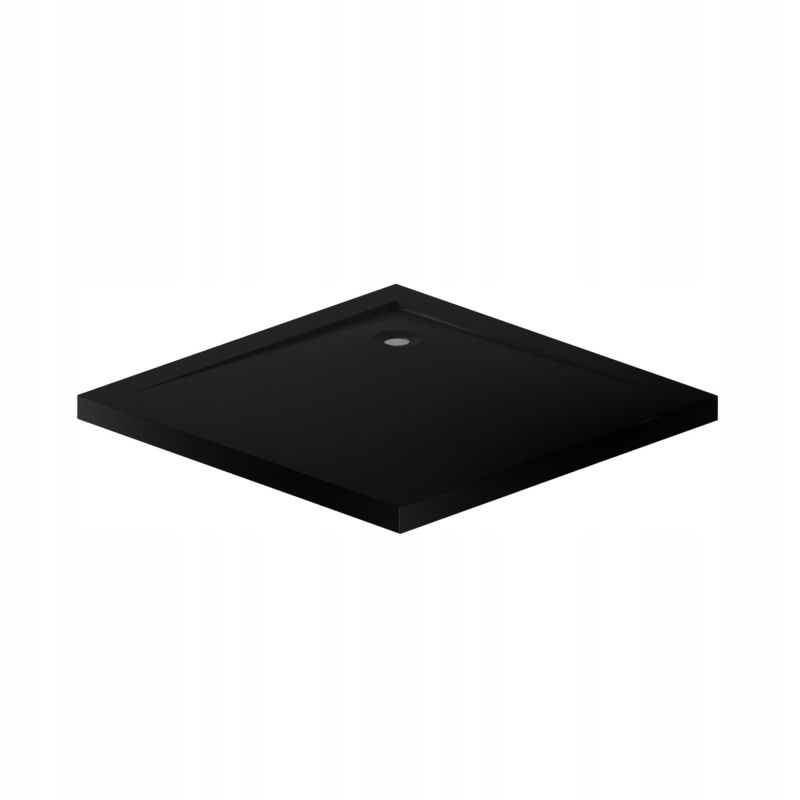 Brodzik prysznicowy slim GRYF Durasan 80x80x5 czarny kwadratowy akrylowy 1 szt.