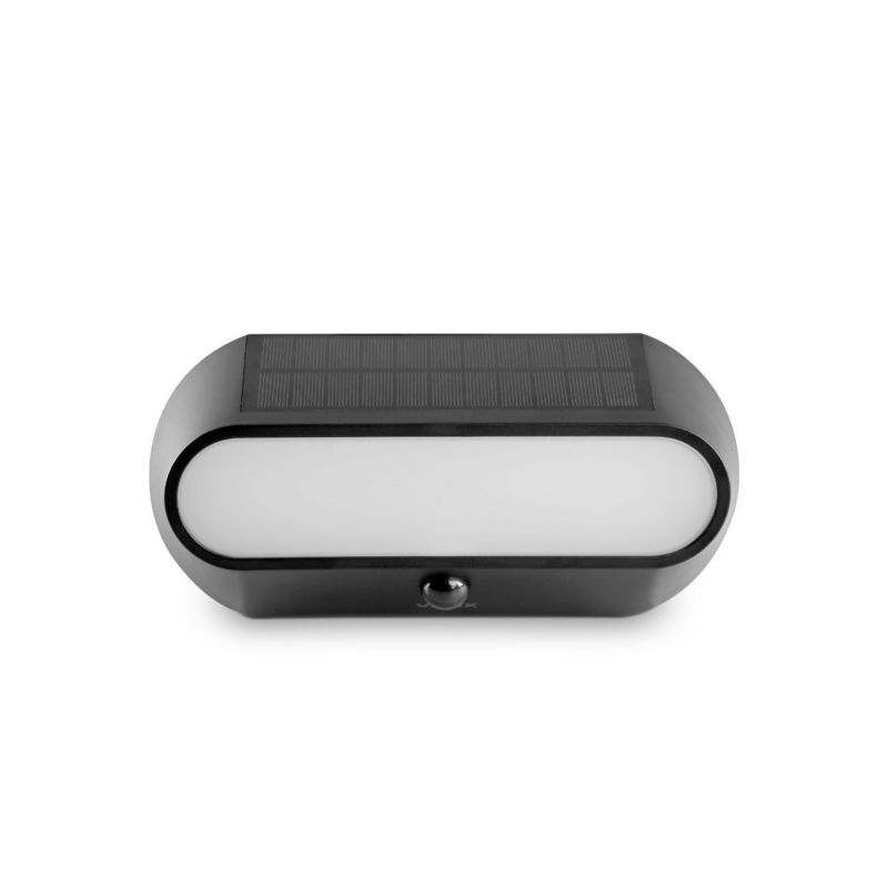 Kinkiet solarny Videx Bhso czarny LED 5000K 500lm IP54 wym: 12 x 25 x 6,6 cm tworzywo sztuczne - 1 szt.