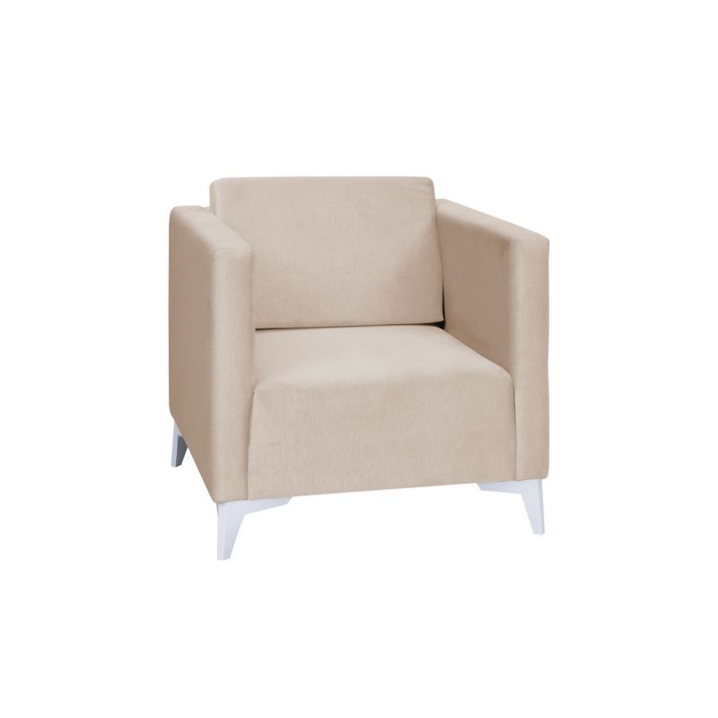 Fotel MIRJAN 24 Szafir beżowy + biały połysk 1 szt.