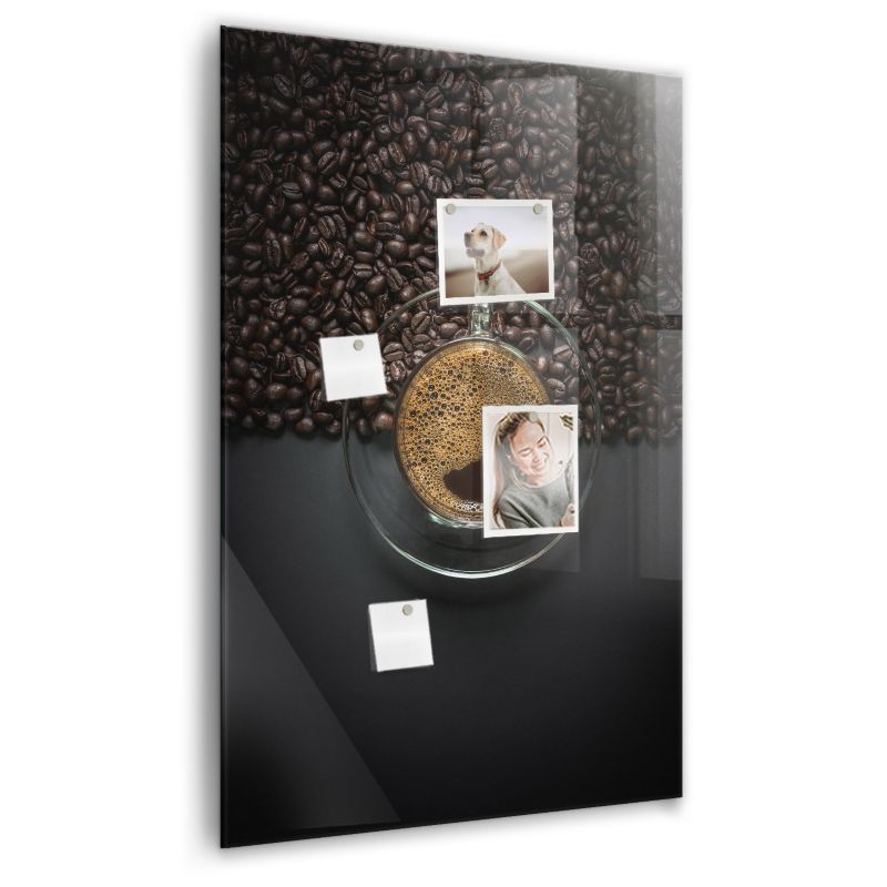 Szklana tablica magnetyczna Wallfluent 60x90 cm Kawa 1 szt.