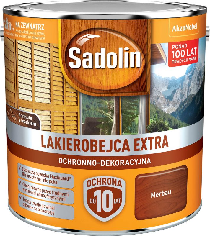 Lakierobejca Sadolin Extra merbau 2,5 l