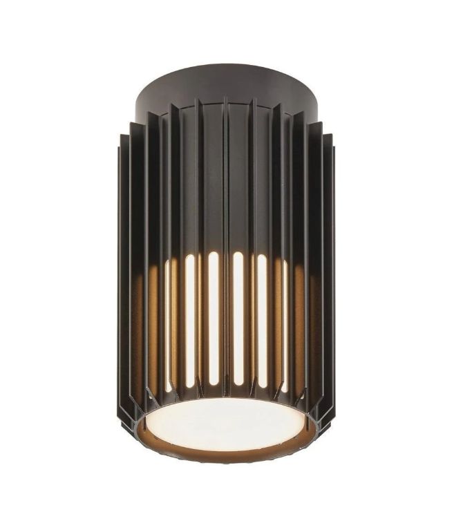 Lampa podsufitowa Nordlux Aludra, czarna, aluminium, E27, 15W LED, IP54, 1 szt.