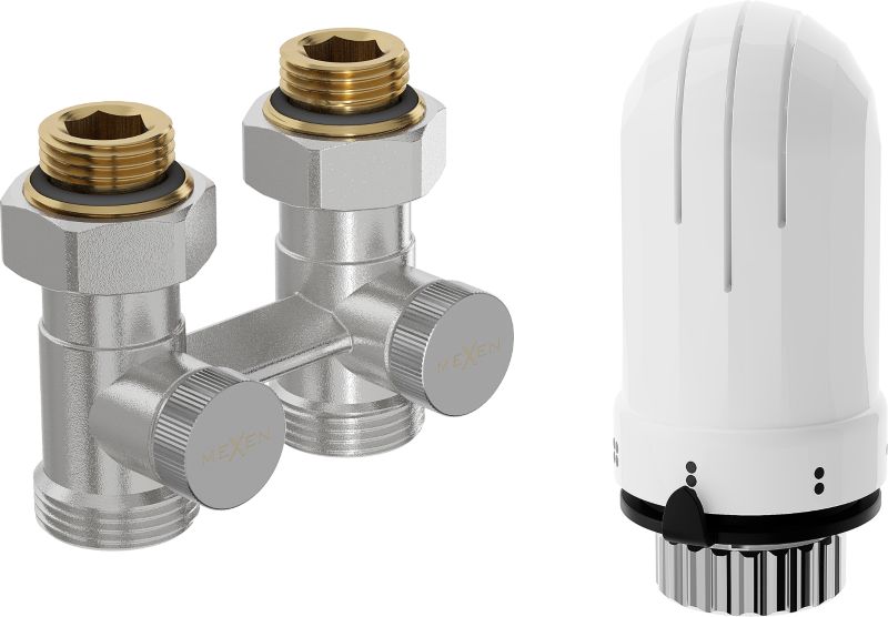Zestaw termostatyczny prosty Mexen G03 nikiel 1 szt.