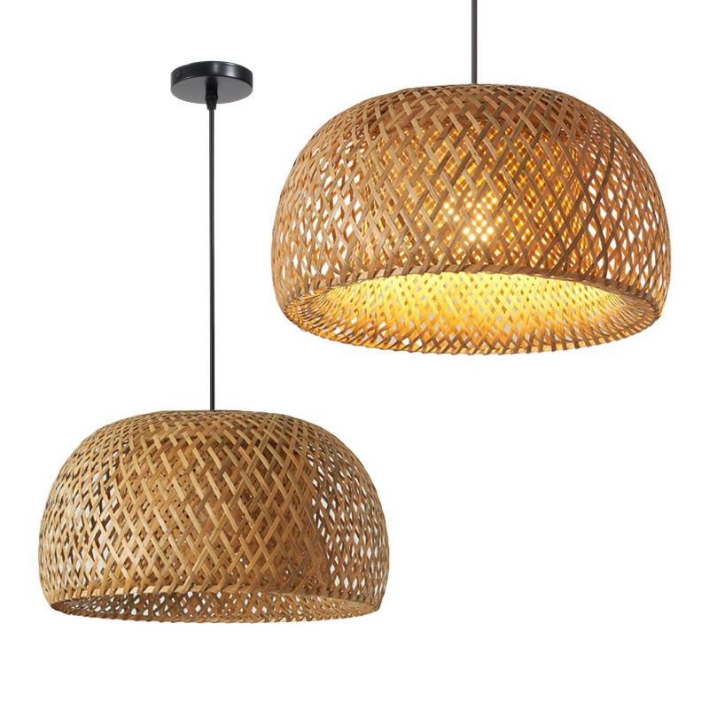 Lampa Sufitowa Wisząca Toolight App886-1Cp Natural Boho Brązowy 1 Szt