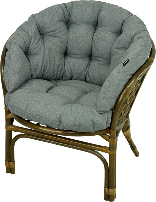 Poduszka na fotel rattanowy rattan AMPO szary melanż 1 szt.