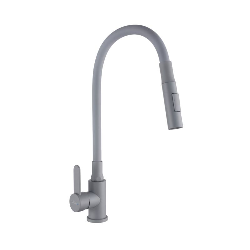 Bateria kuchenna Invena Roko z ruchomą 2-funkcyjną wylewką szara 1 szt.