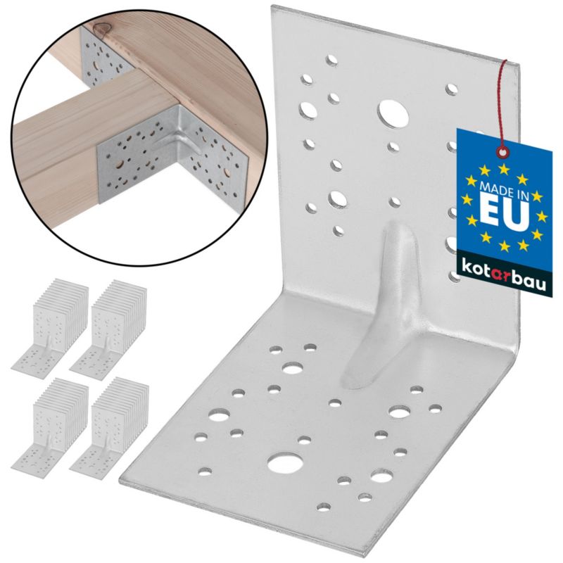 Kątownik łącznik KOTARBAU ciesielski 130x130x100 mm 50 szt.