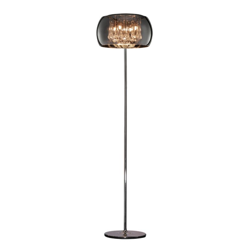 Lampa podłogowa stojąca Trio Vapore srebrno-czarna 4 x G9 x 10W wym: 158 x 40 x 40 cm - 1 szt.