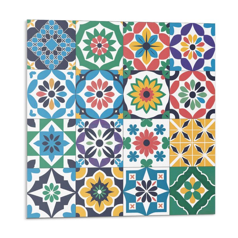 Kafelki samoprzylepne Wallfluent 30x30 cm Kratkowe wzory mozaikowe 9 szt.