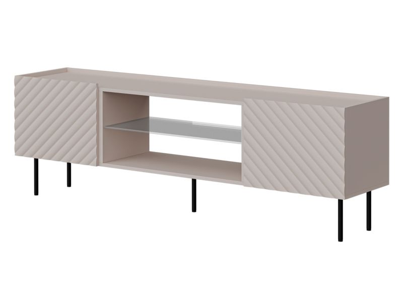 Szafka RTV MIRJAN 24 Lucca 180 2D EF kaszmir 1 szt.