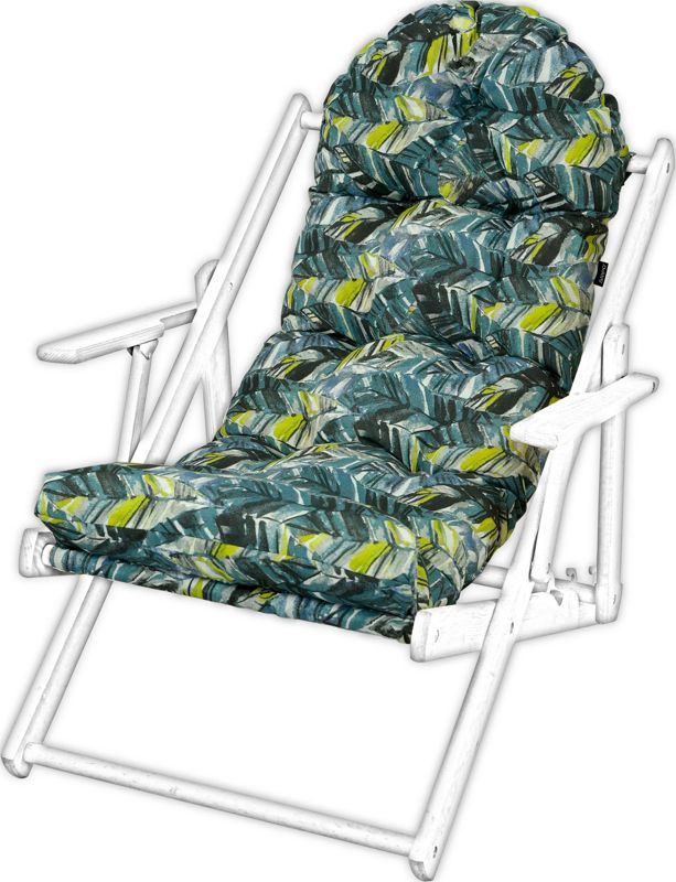 Poduszka na leżak drewniany AMPO czarny niebieski 1 szt.