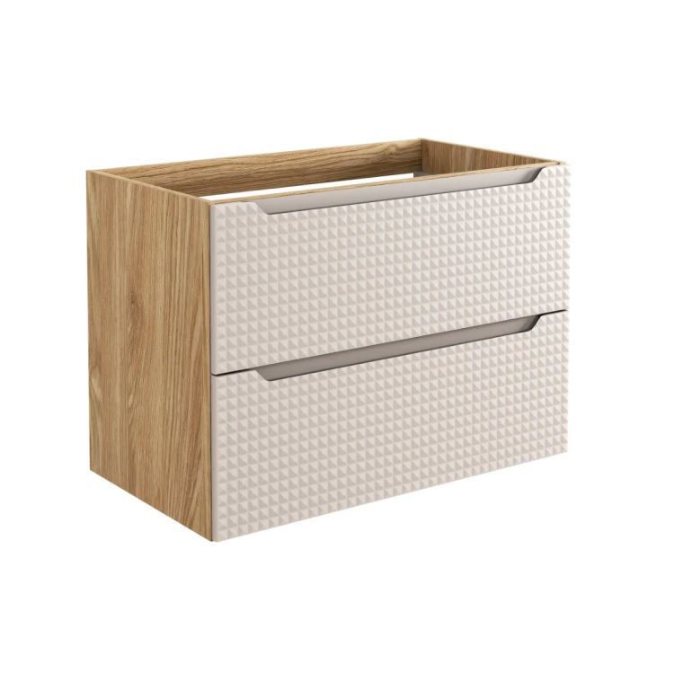 Szafka Comad pod umywalkę LUXOR BEIGE 82-80-2S 80cm dąb olejowany/beżowa 1 szt