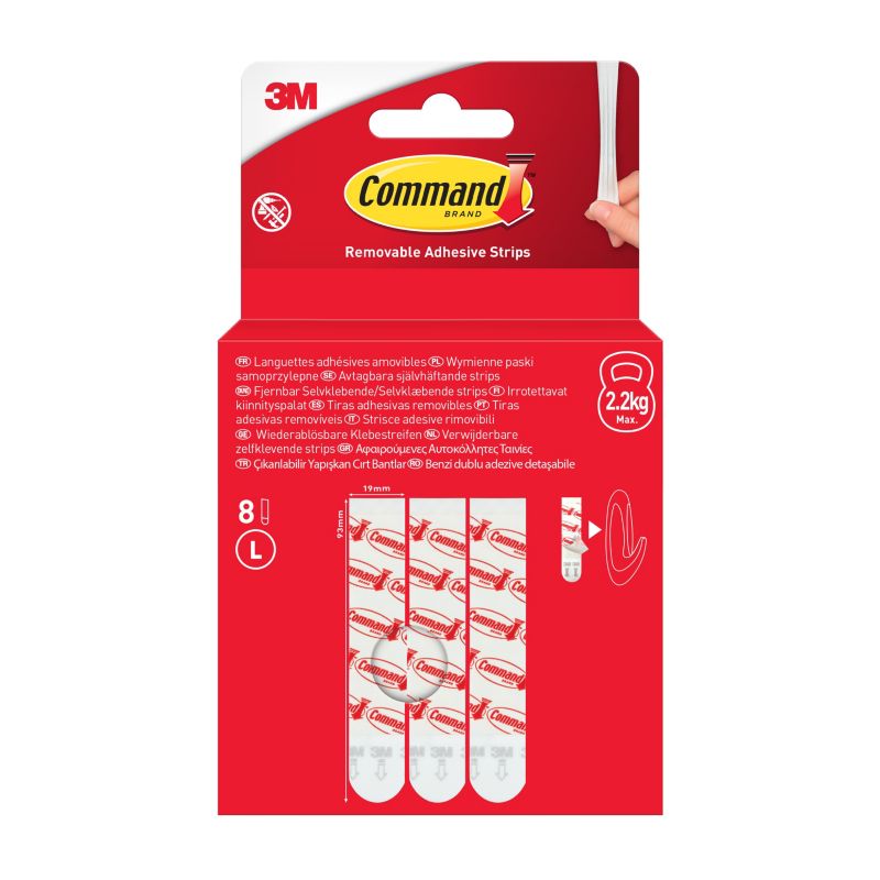 Paski wymienne 3M Command duże 8 sztuk