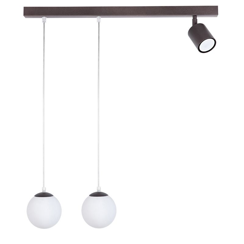 Lampa wisząca Sigma Lighting Tavira 7123 brązowo-biała nowoczesna 3xG9+GU10 x 1 szt.