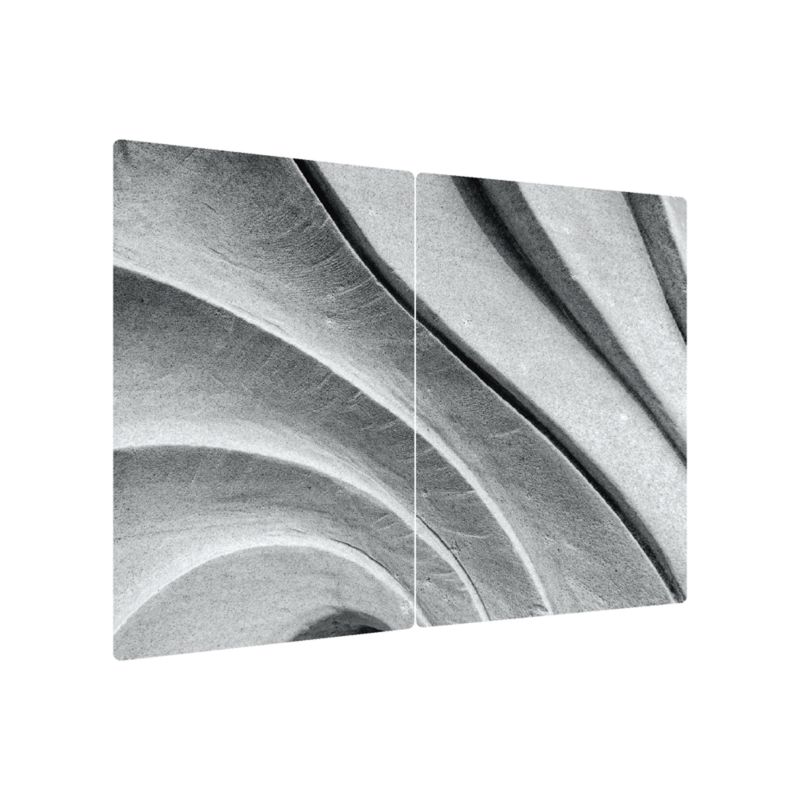 Deska do krojenia/ochrona kuchenna z grafiką (zestaw 2 szt.) 52x30 cm ALLboards wyżłobienia 1 szt.