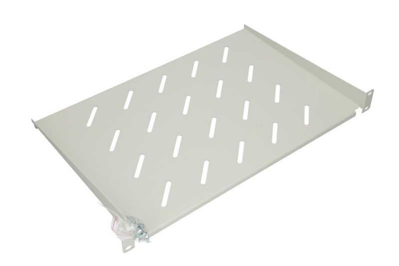 Półka Extralink 1U 300mm Szara 19", do szaf wiszących