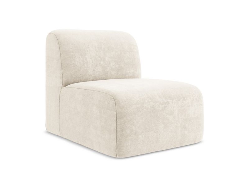 Moduł LaMiaSofa CERVO z tkaniny szenilowej 70x94 cm jasny beż 1 szt.