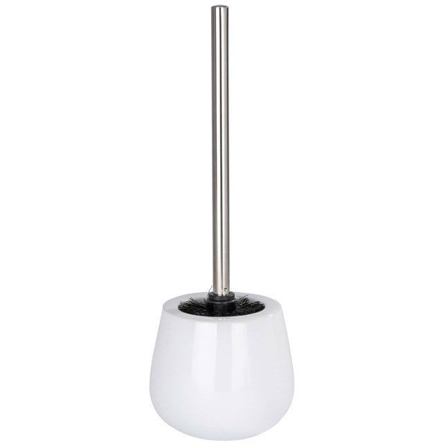 Szczotka toaletowa Wenko Malta biała, ceramika, stojąca, 1 szt.