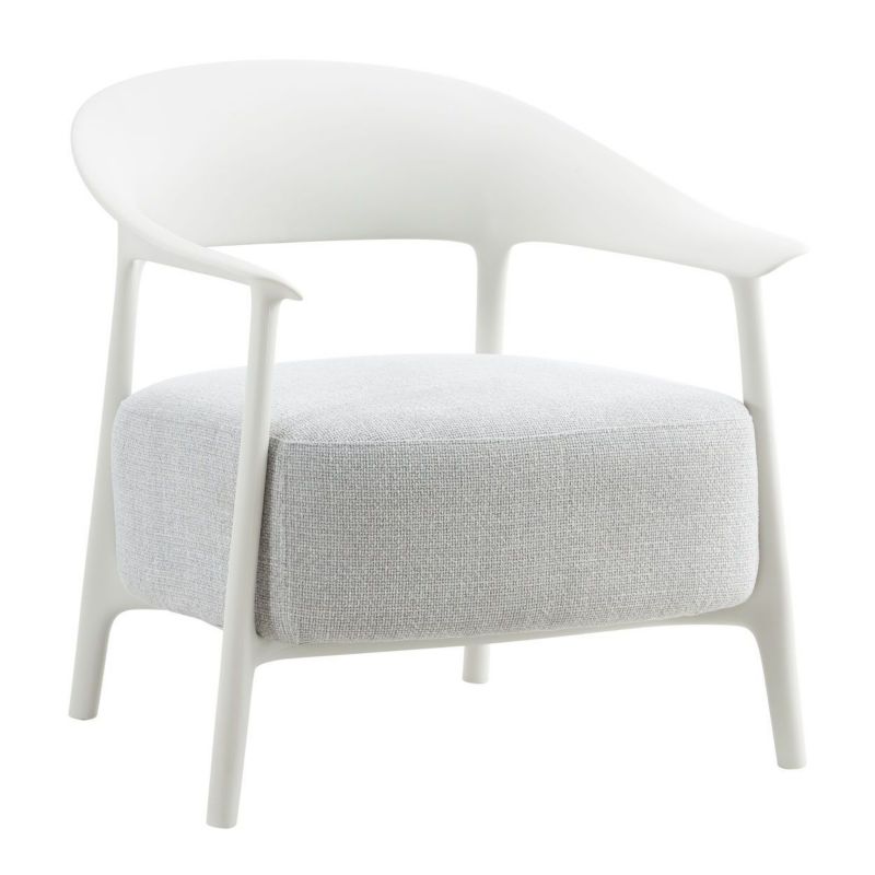 Fotel Wypoczynkowy Gotland Howhomely Biały Wygodny Niski 68X70X72 68x70x72 cm 1 Szt.