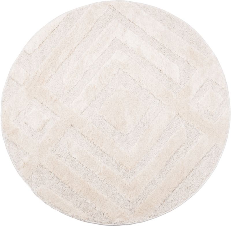 Dywan Multidecor Pisa 160 cm koło romby ivory 1 szt.