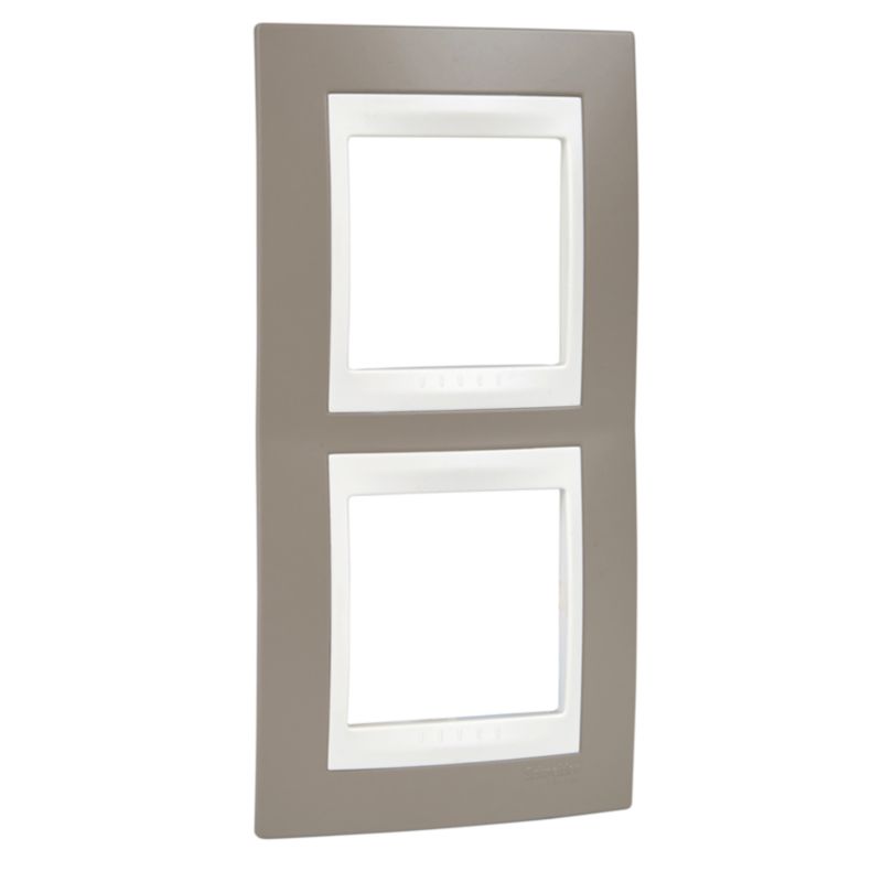 Ramka podwójna Schneider Electric Unica pionowa róż cynamonowy 1 szt.