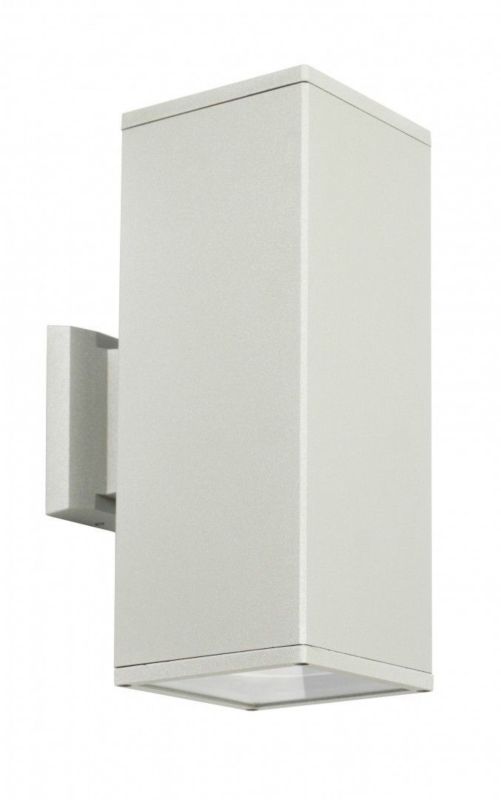 Kinkiet ścienny zewnętrzny SU-MA Adela srebrny 2 x E27 x IP54 wym: 30 x 12 x 18,5 cm - 1 szt.