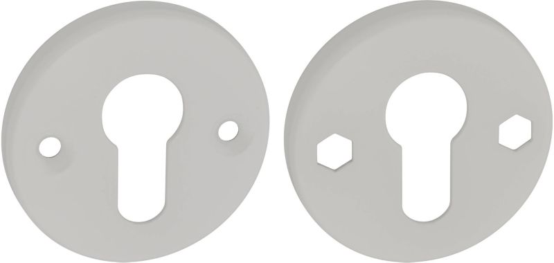 Szyld drzwiowy Gamar okrągły na wkładkę biały