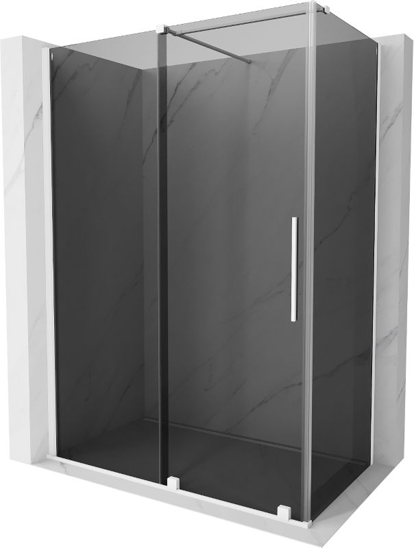 Kabina prysznicowa prostokątna Mexen Velar grafit/biała 1 szt.