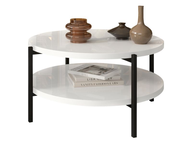 Stolik kawowy MIRJAN 24 Sigma B02 biały połysk 1 szt.