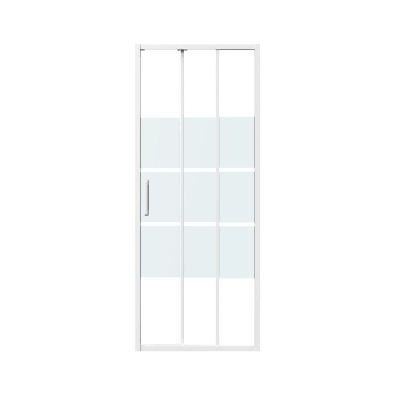 Drzwi prysznicowe przesuwne 80 x 190 cm białe