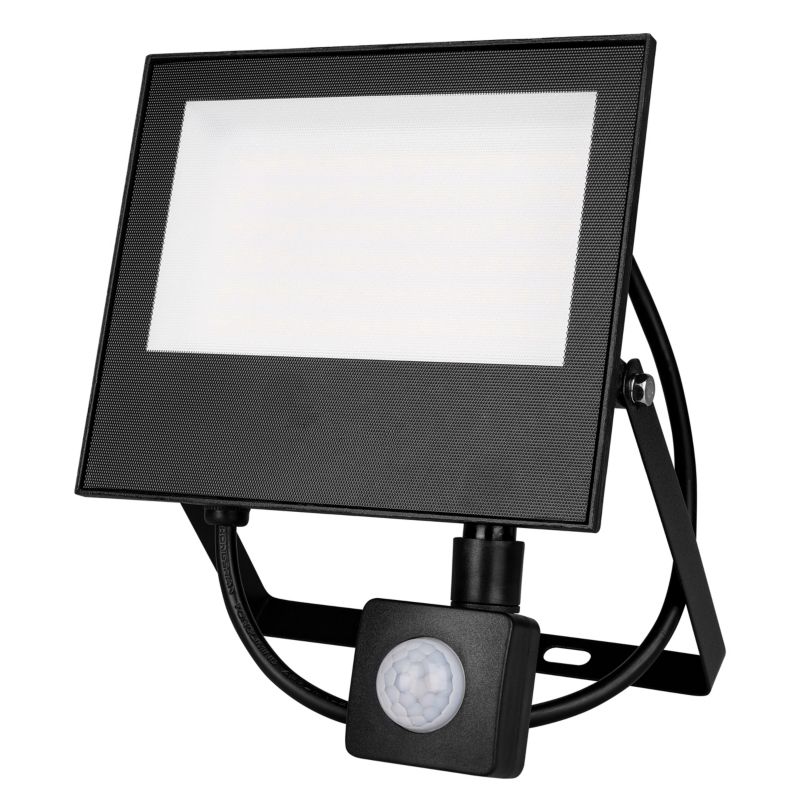 Naświetlacz LED XUDO Mola 50W IP65 4500K neutralna biel z czujnikiem PIR czarny 1 szt.